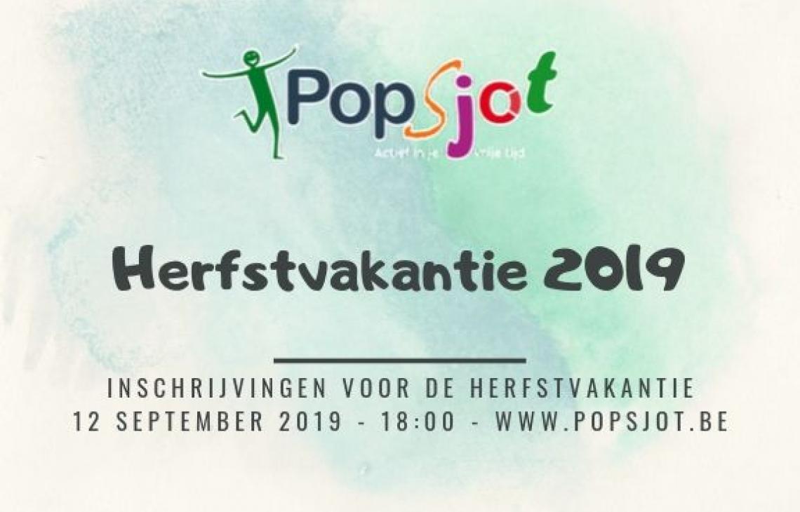 Inschrijvingen herfstvakantie 2019